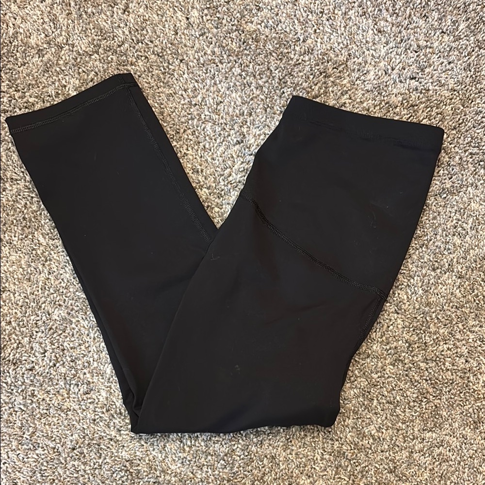 Maternity black cropped leggings